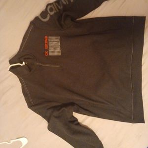 Black XL Calvin Klein Quarter zipper sweatshirt
